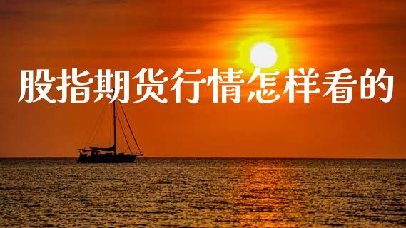 股指期货行情怎样看的_https://www.qdlswl.com_直播_第1张