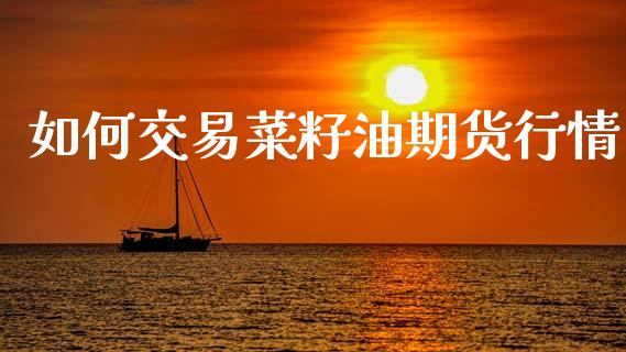 如何交易菜籽油期货行情_https://www.qdlswl.com_期货_第1张