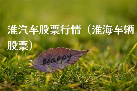 淮汽车股票行情（淮海车辆股票）_https://www.qdlswl.com_内盘_第1张