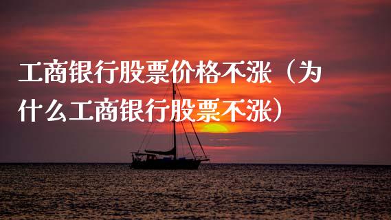 工商银行股票价格不涨（为什么工商银行股票不涨）_https://www.qdlswl.com_股票_第1张