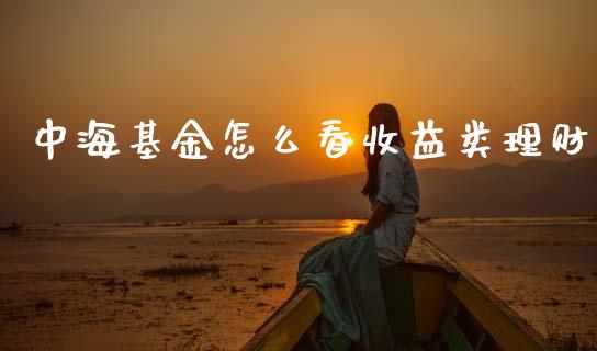 中海基金怎么看收益类理财_https://www.qdlswl.com_理财_第1张