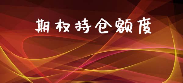 期权持仓额度_https://www.qdlswl.com_基金_第1张