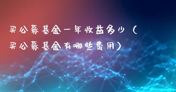 买公募基金一年收益多少（买公募基金有哪些费用）_https://www.qdlswl.com_基金_第1张