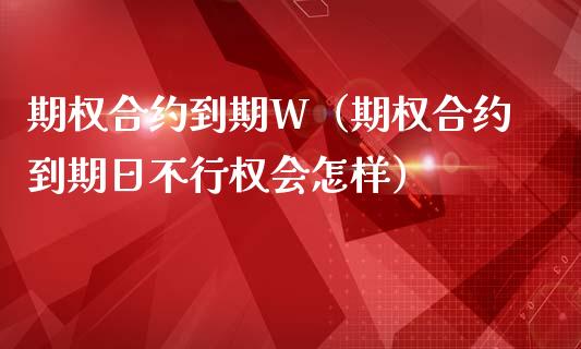 期权合约到期W（期权合约到期日不行权会怎样）_https://www.qdlswl.com_期货_第1张