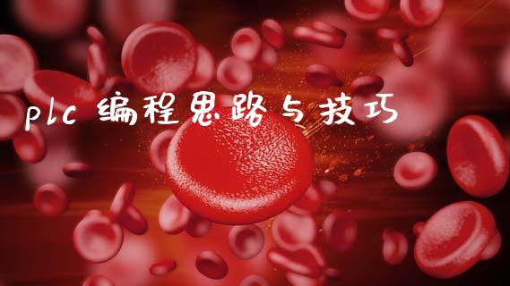 plc 编程思路与技巧_https://www.qdlswl.com_期货_第1张