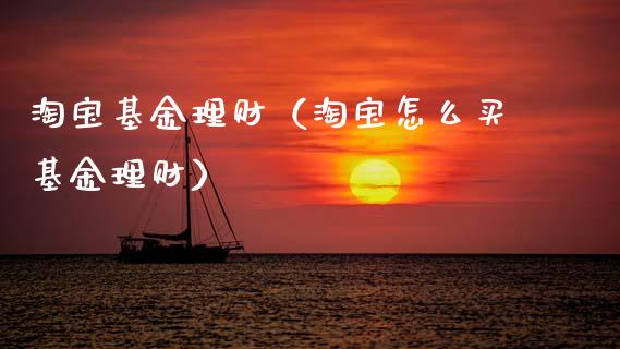 淘宝基金理财（淘宝怎么买基金理财）_https://www.qdlswl.com_理财_第1张