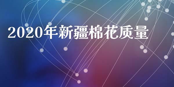 2020年新疆棉花质量_https://www.qdlswl.com_期货_第1张