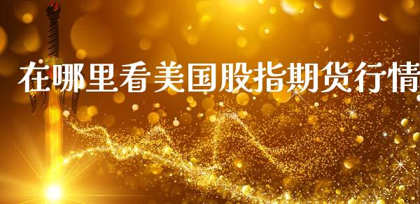 在哪里看美国股指期货行情_https://www.qdlswl.com_股指_第1张