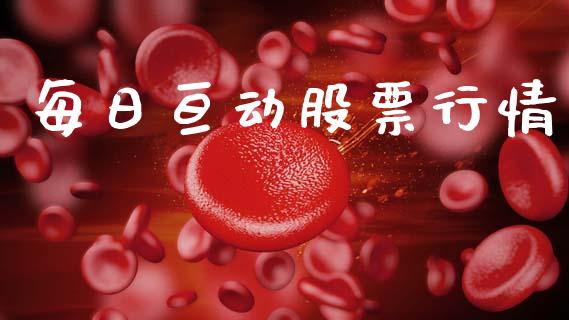 每日亘动股票行情_https://www.qdlswl.com_股票_第1张