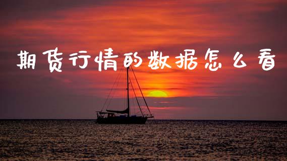 期货行情的数据怎么看_https://www.qdlswl.com_期货_第1张