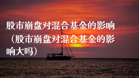 股市崩盘对混合基金的影响（股市崩盘对混合基金的影响大吗）_https://www.qdlswl.com_基金_第1张