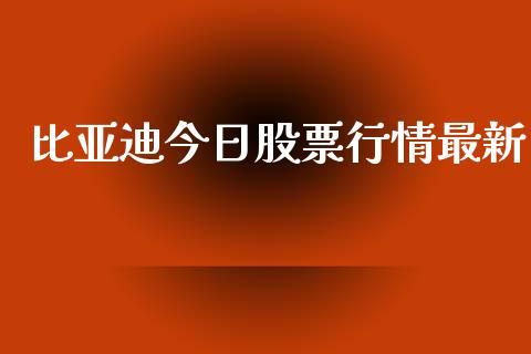比亚迪今日股票行情最新_https://www.qdlswl.com_外盘_第1张