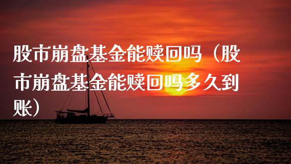 股市崩盘基金能赎回吗（股市崩盘基金能赎回吗多久到账）_https://www.qdlswl.com_基金_第1张