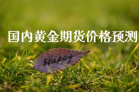 国内黄金期货价格预测_https://www.qdlswl.com_期货_第1张