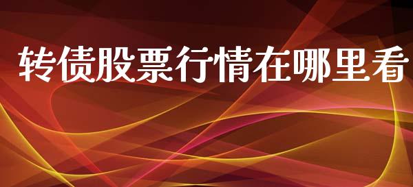 转债股票行情在哪里看_https://www.qdlswl.com_内盘_第1张