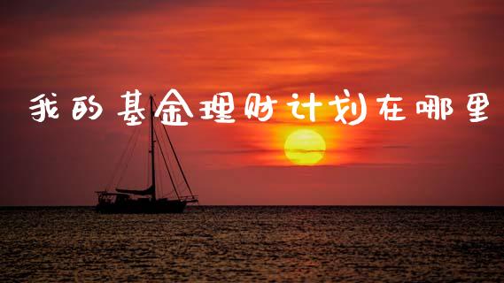 我的基金理财计划在哪里_https://www.qdlswl.com_理财_第1张