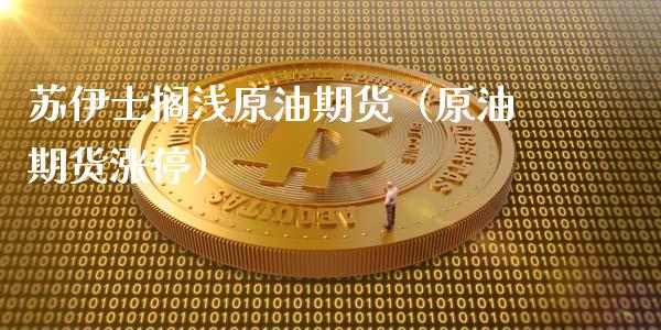 苏伊士搁浅原油期货（原油期货涨停）_https://www.qdlswl.com_股指_第1张