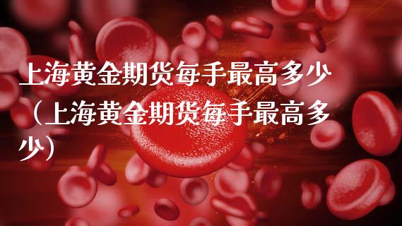 上海黄金期货每手最高多少（上海黄金期货每手最高多少）_https://www.qdlswl.com_股指_第1张