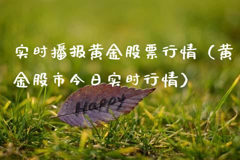 实时播报黄金股票行情（黄金股市今日实时行情）_https://www.qdlswl.com_股票_第1张
