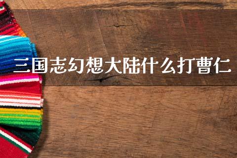三国志幻想大陆什么打曹仁_https://www.qdlswl.com_内盘_第1张