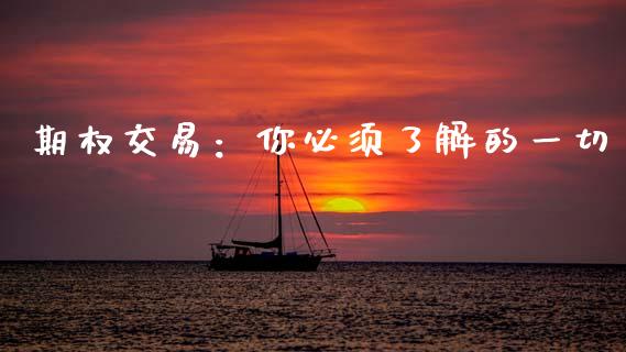 期权交易：你必须了解的一切_https://www.qdlswl.com_外盘_第1张