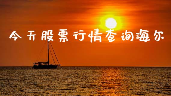 今天股票行情查询海尔_https://www.qdlswl.com_股票_第1张