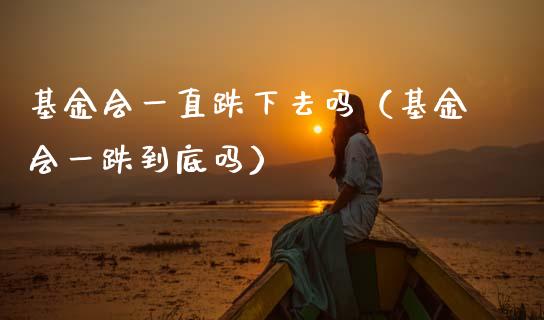 基金会一直跌下去吗（基金会一跌到底吗）_https://www.qdlswl.com_基金_第1张