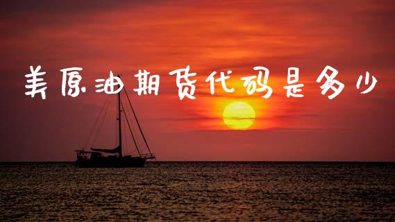 美原油期货代码是多少_https://www.qdlswl.com_直播_第1张