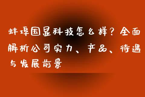 蚌埠国显科技怎么样？全面解析公司实力、产品、待遇与发展前景_https://www.qdlswl.com_期货_第1张