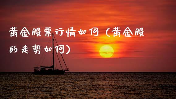 黄金股票行情如何（黄金股的走势如何）_https://www.qdlswl.com_外盘_第1张