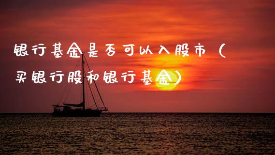 银行基金是否可以入股市（买银行股和银行基金）_https://www.qdlswl.com_基金_第1张