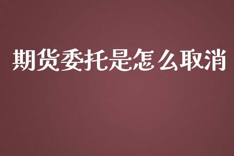 期货委托是怎么取消_https://www.qdlswl.com_外盘_第1张
