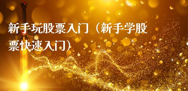 新手玩股票入门（新手学股票快速入门）_https://www.qdlswl.com_内盘_第1张