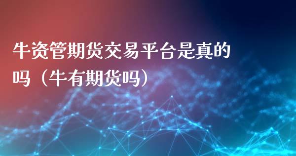 牛资管期货交易平台是真的吗（牛有期货吗）_https://www.qdlswl.com_股指_第1张