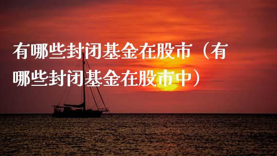 有哪些封闭基金在股市（有哪些封闭基金在股市中）_https://www.qdlswl.com_基金_第1张