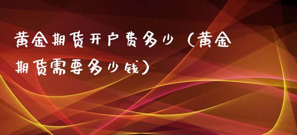 黄金期货开户费多少（黄金期货需要多少钱）_https://www.qdlswl.com_股指_第1张