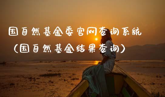 国自然基金委官网查询系统（国自然基金结果查询）_https://www.qdlswl.com_理财_第1张