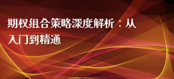 期权组合策略深度解析：从入门到精通_https://www.qdlswl.com_直播_第1张