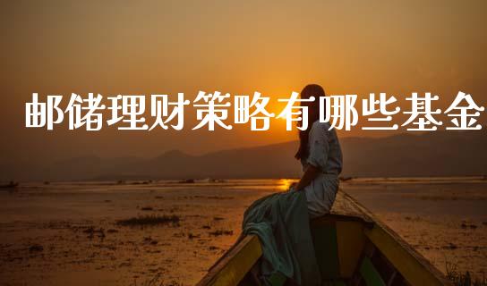 邮储理财策略有哪些基金_https://www.qdlswl.com_基金_第1张