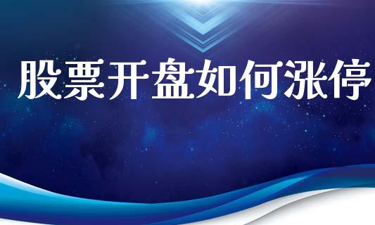 股票开盘如何涨停_https://www.qdlswl.com_直播_第1张