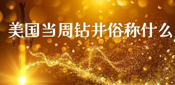 美国当周钻井俗称什么_https://www.qdlswl.com_基金_第1张