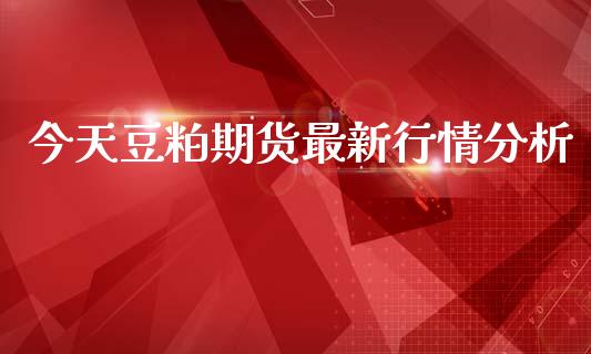 今天豆粕期货最新行情分析_https://www.qdlswl.com_期货_第1张