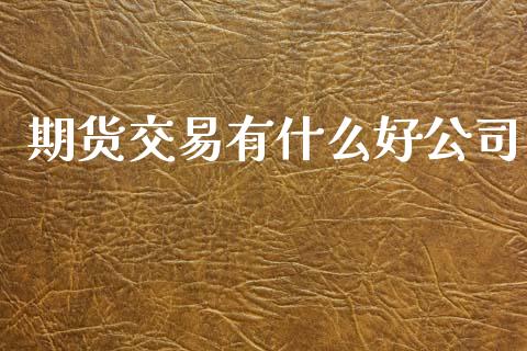 期货交易有什么好公司_https://www.qdlswl.com_内盘_第1张