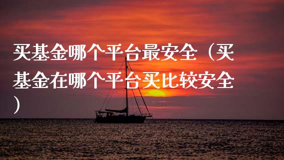 买基金哪个平台最安全（买基金在哪个平台买比较安全）_https://www.qdlswl.com_理财_第1张