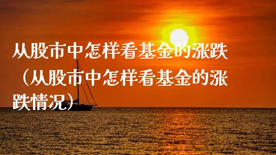 从股市中怎样看基金的涨跌（从股市中怎样看基金的涨跌情况）_https://www.qdlswl.com_基金_第1张