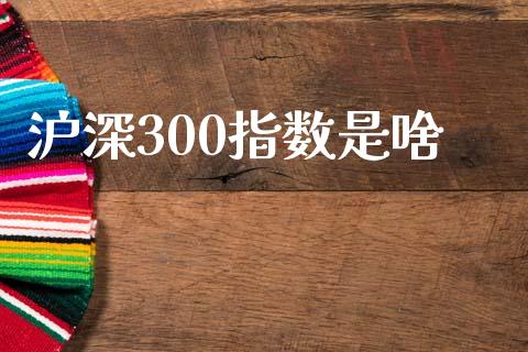 沪深300指数是啥_https://www.qdlswl.com_股指_第1张