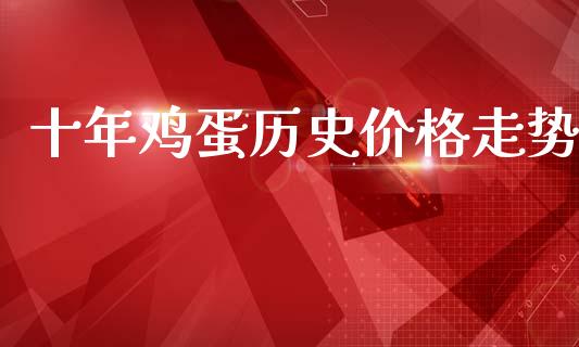 十年鸡蛋历史价格走势_https://www.qdlswl.com_股指_第1张