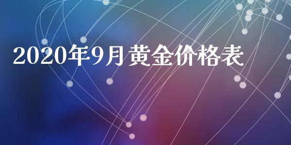 2020年9月黄金价格表_https://www.qdlswl.com_股指_第1张