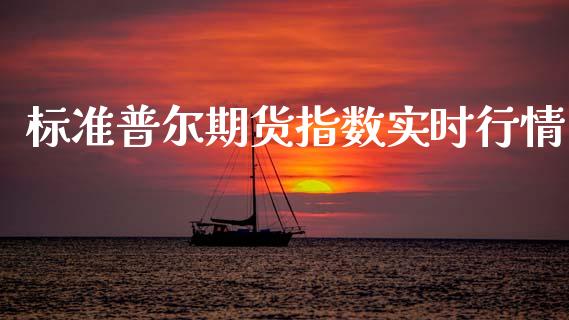 标准普尔期货指数实时行情_https://www.qdlswl.com_股指_第1张