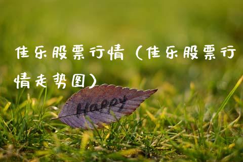 佳乐股票行情（佳乐股票行情走势图）_https://www.qdlswl.com_外盘_第1张